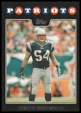 2008 Topps New England Patriots NE10 Tedy Bruschi